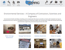 Tablet Screenshot of amrc-environmental.com